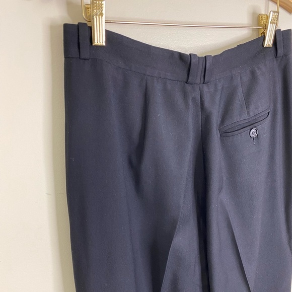 VINTAGE ALLEN AUSTIN BEVERLY HILLS WOOL CASHMERE WOMENS PLEATED DRESS PANTS - Picture 10 of 12